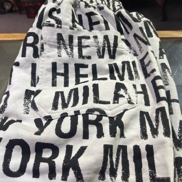 Helmut Lang HLM 59436 Mens White All Over Jogger Sweatpants Size M - Picture 3 of 14